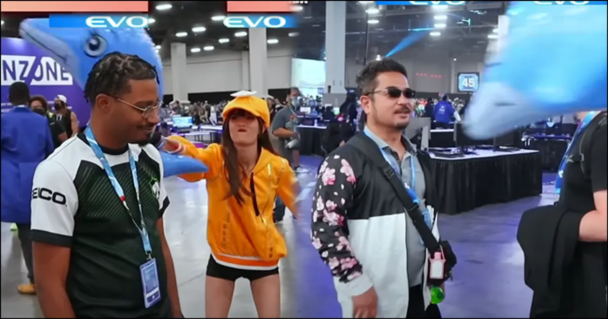 May and her dolphin comedically surprise attack top fighting game players and developers at Evo 2022 in new D-Piddy video - Vimarsana News