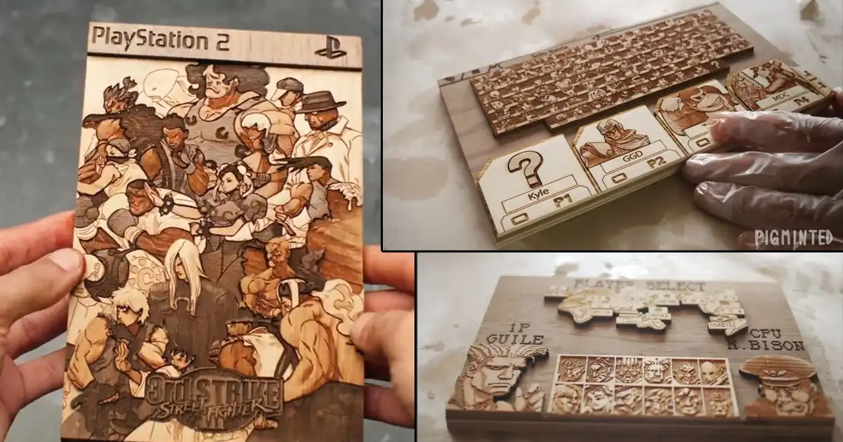 These woodcarvings of Street Fighter character select screens, box art, and more are unbelievably gorgeous and great holiday gifts - Vimarsana News