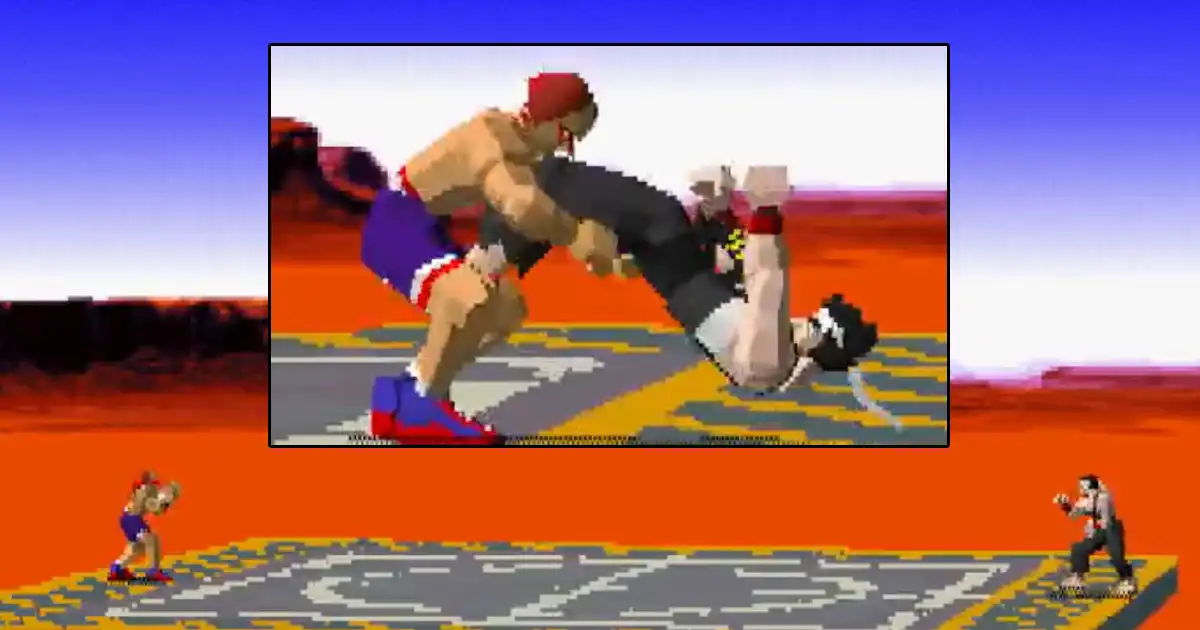 This might be the longest ranged grab I've ever seen in a fighting game