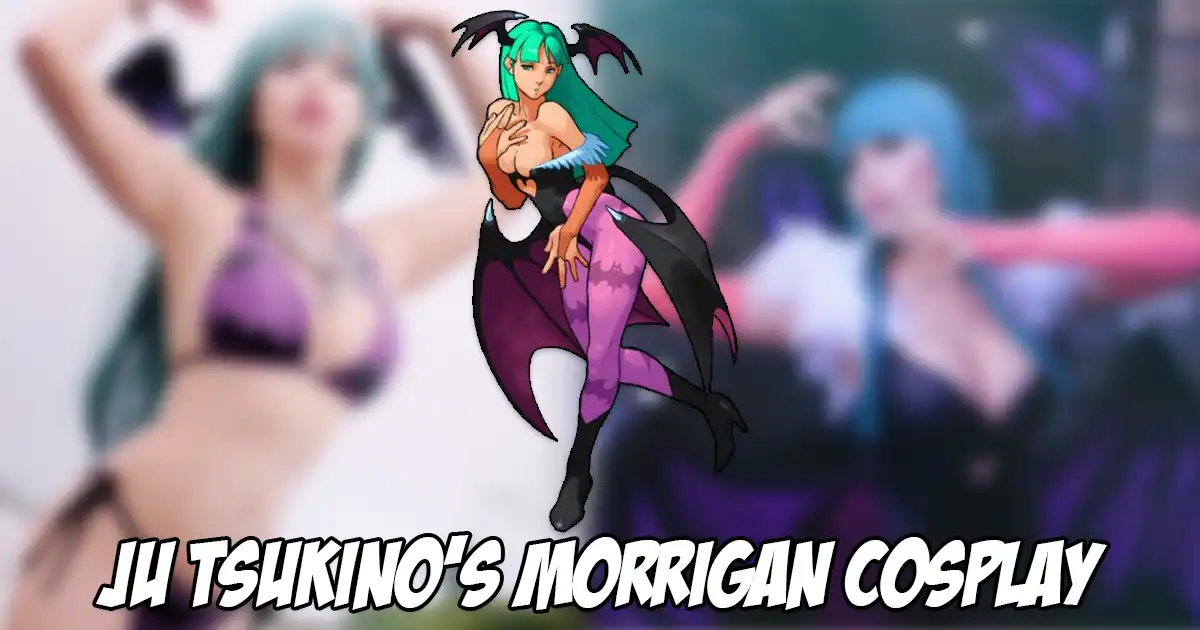Ju Tsukino seductively cosplays as Morrigan in a revealing bikini then her default appearance - Vimarsana News