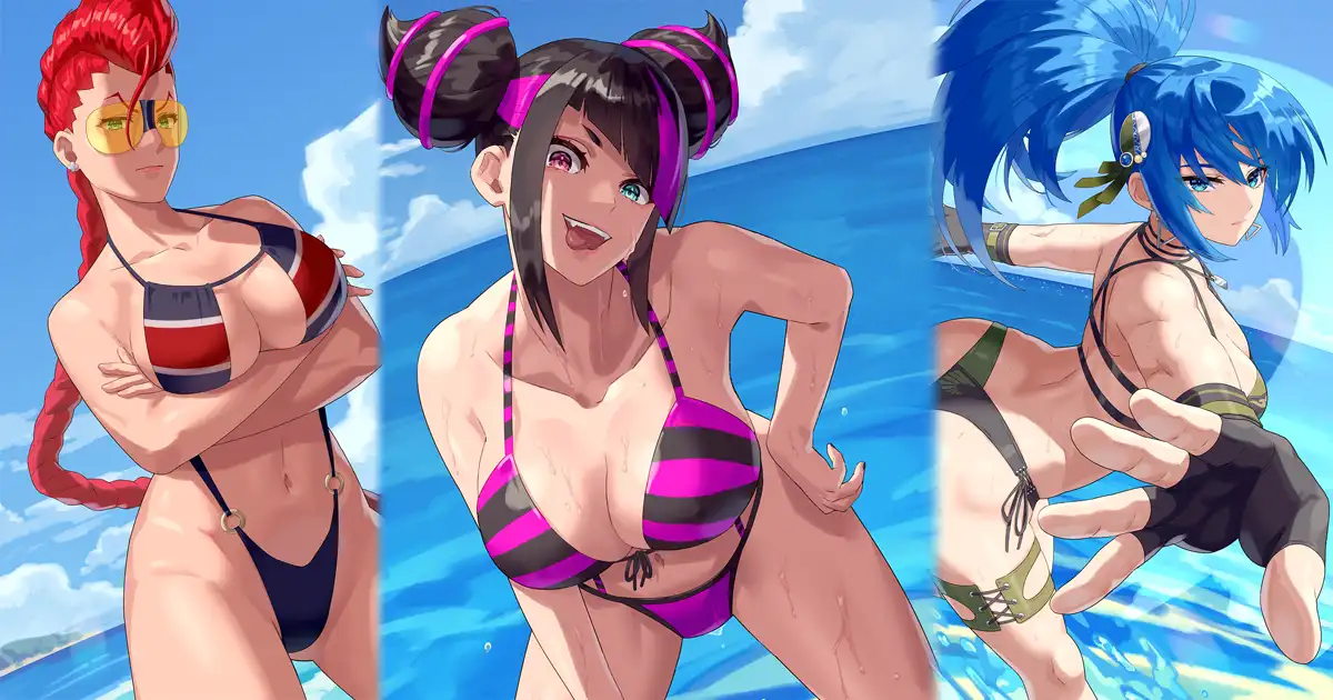 Fighting game femme fatales hit the beach, dress for Halloween, and more in Yagi's gorgeous fan art - Vimarsana News