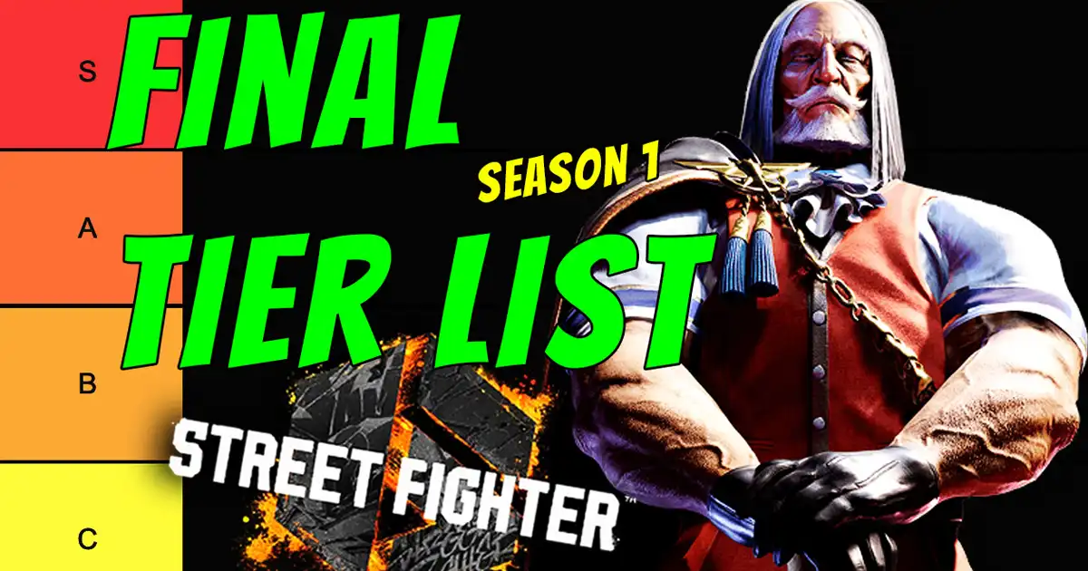 Our final tier lists for Street Fighter 6 Season 1 - Vimarsana News