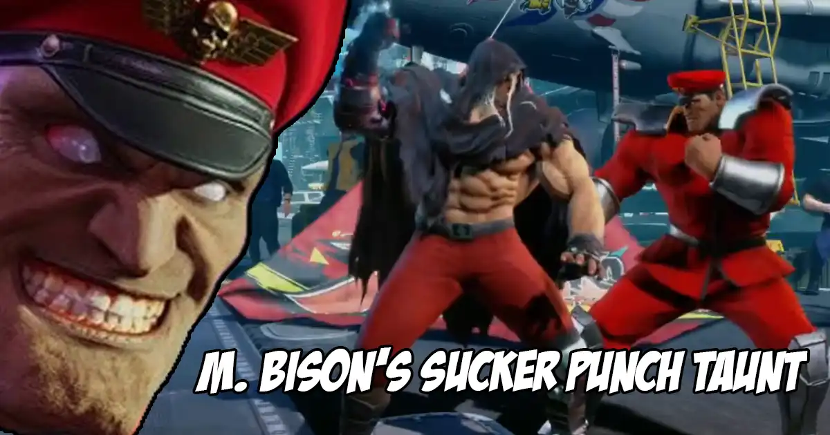 M. Bison just straight up sucker punches the opponent during a taunt in Street Fighter 6 - Vimarsana News