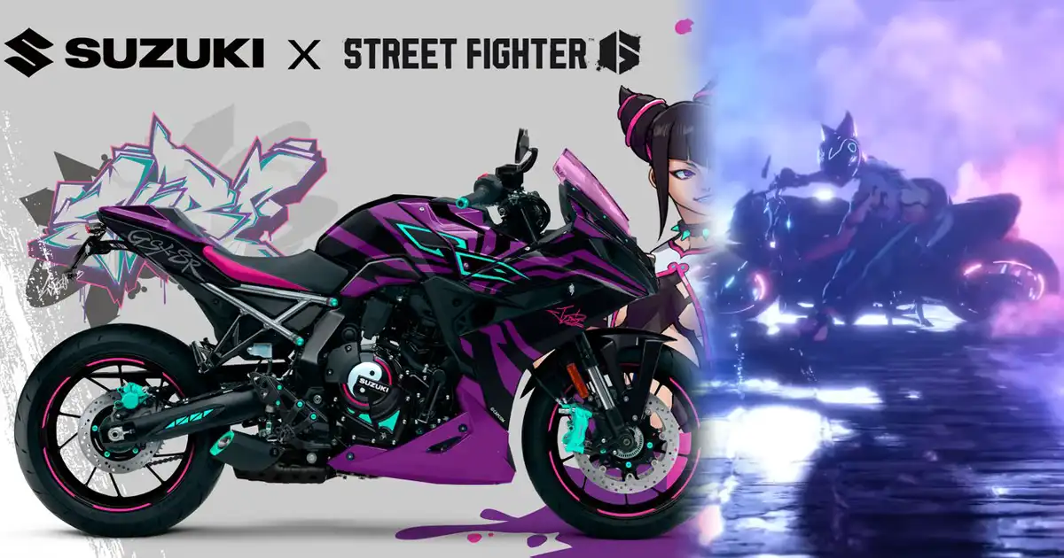 Suzuki Motor Corporation actually made a Juri-themed motorcycle