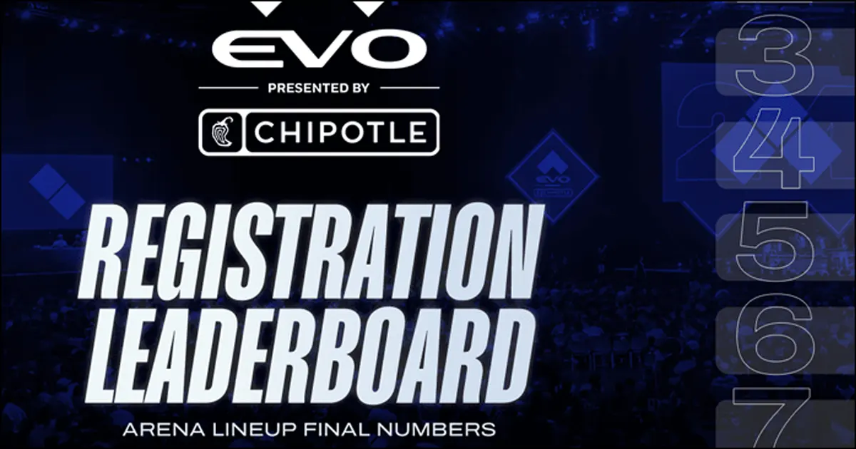 Evo 2025 final entrant numbers revealed, down from last year’s record but still a strong showing overall