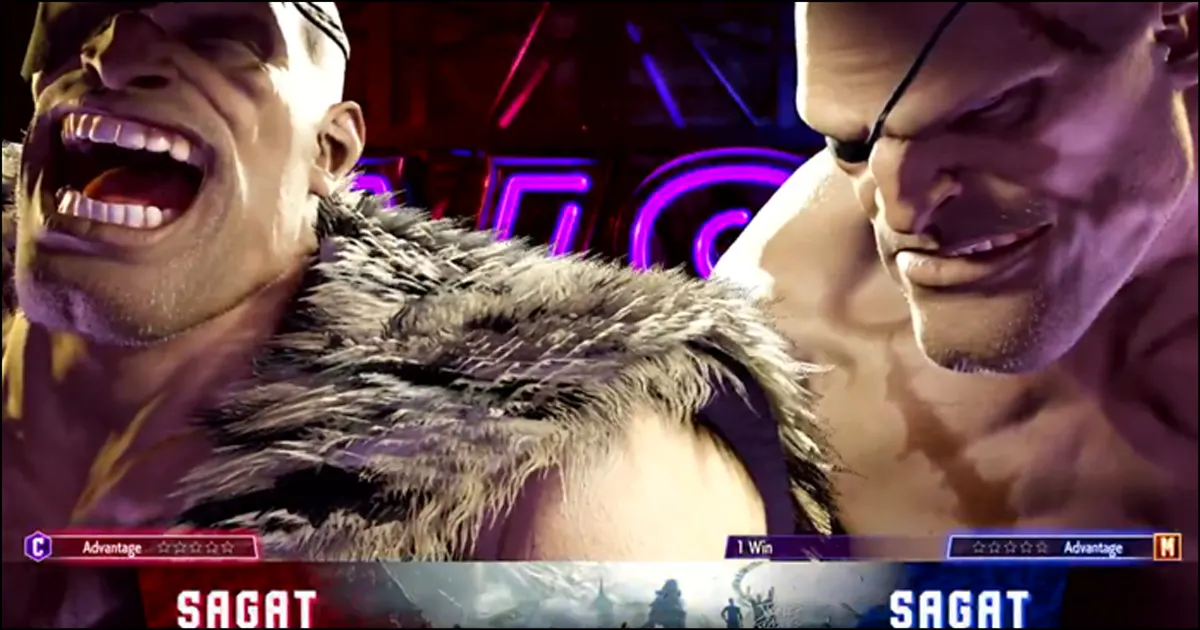 Sagat’s character select screen animation and Versus screen faces revealed for Street Fighter 6