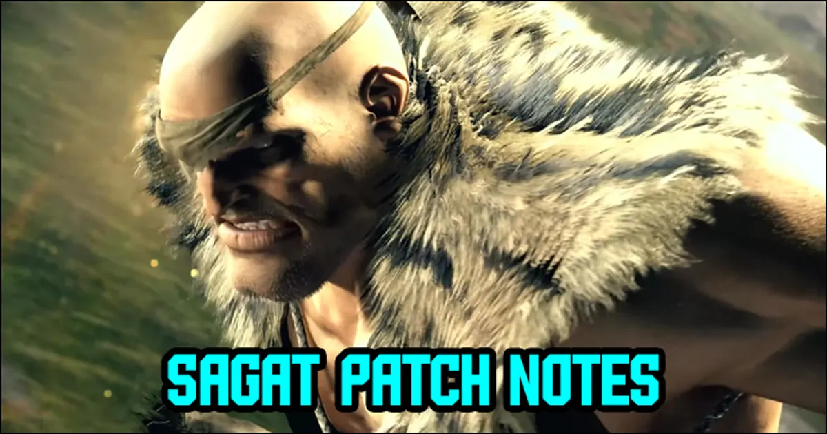 Street Fighter 6 Sagat update patch notes