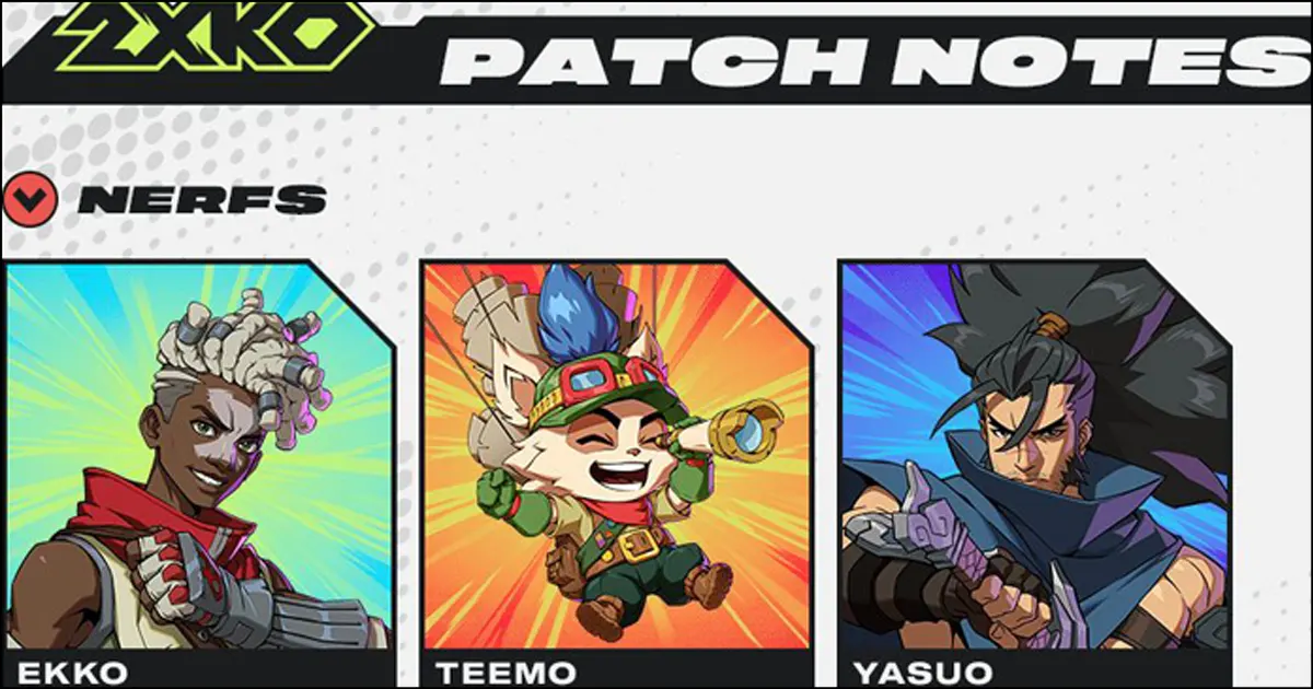 2XKO Version 1 0 3 Patch Notes Released To Nerf Yasuo Ekko And Teemo 2xko-version-1-0-3-patch-notes-released-to-nerf-yasuo-ekko-and-teemo