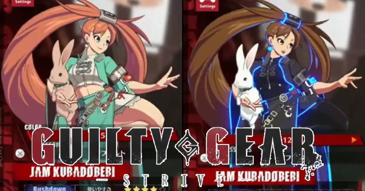Jam Kuradoberi and her bunny companion's alternate colors revealed for Guilty Gear Strive
