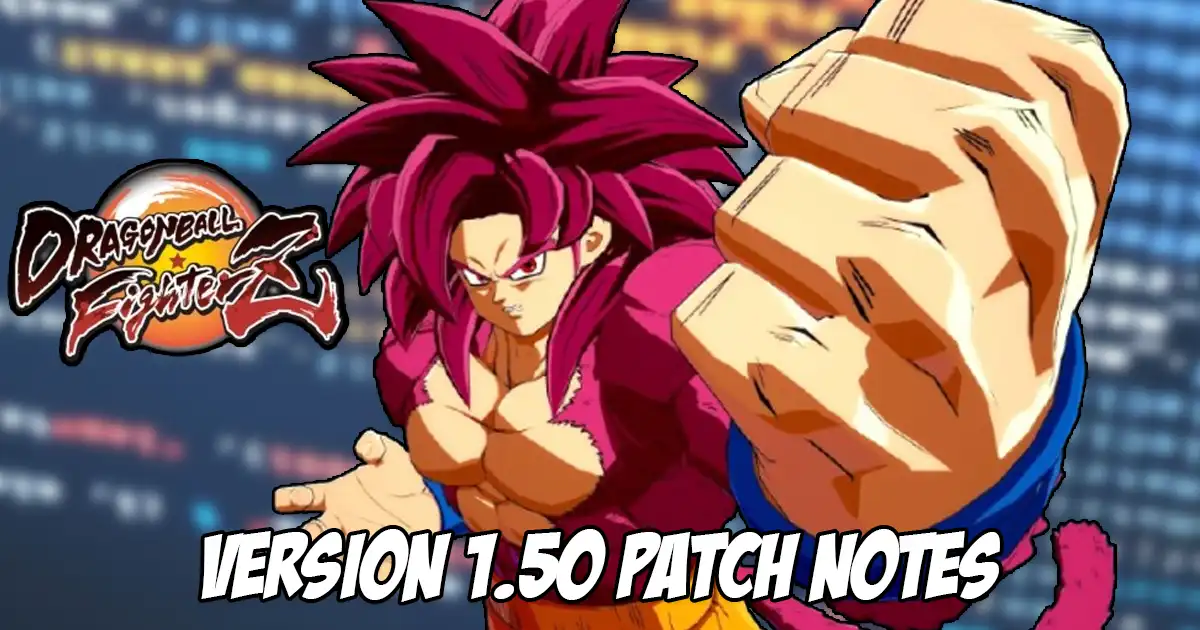 Dragon Ball FighterZ SS4 Goku compatibility release patch notes