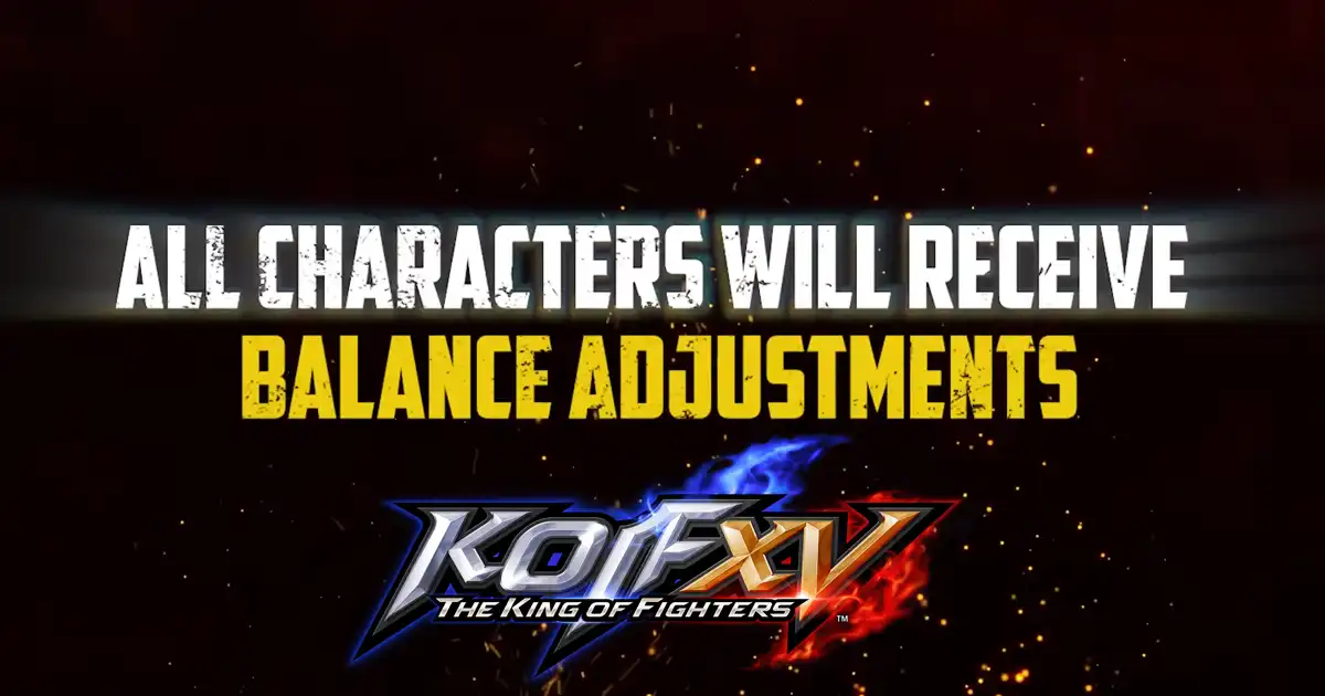 New King of Fighters 15 balance update featuring adjustments for every character announced for July 2026
