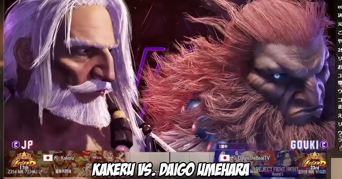 Daigo Umehara runs into Kakeru and finds that he's still a top notch JP user in Street Fighter 6
