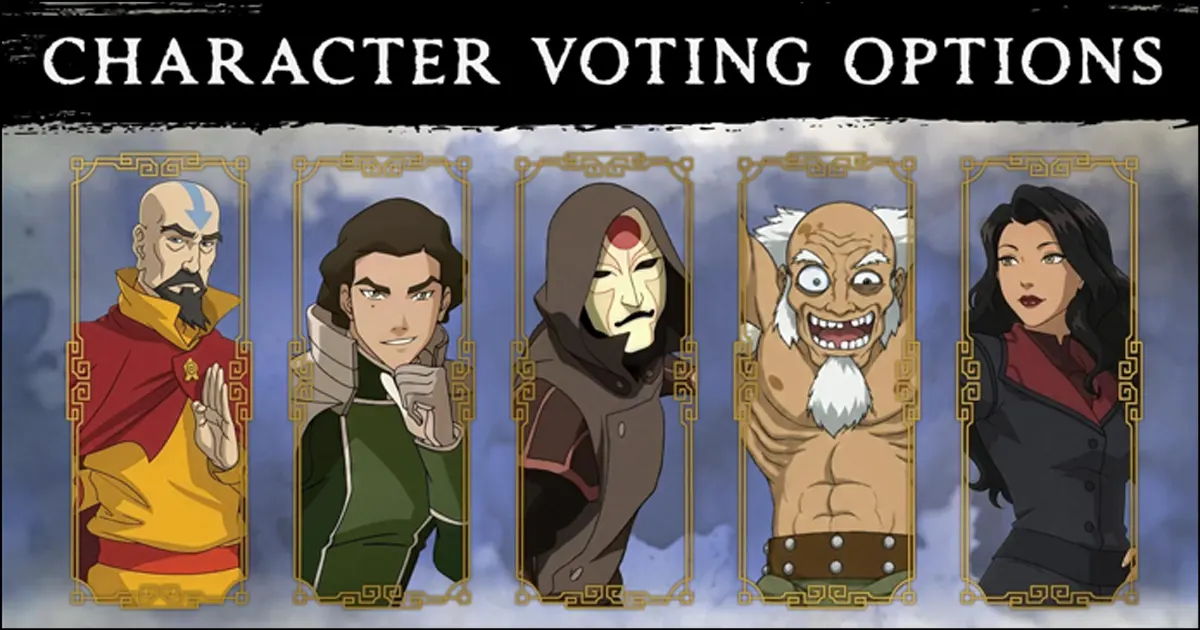 Poll results: Who do you want to see as Avatar Legends: The Fighting Game's final Year 1 DLC character from the fan vote?