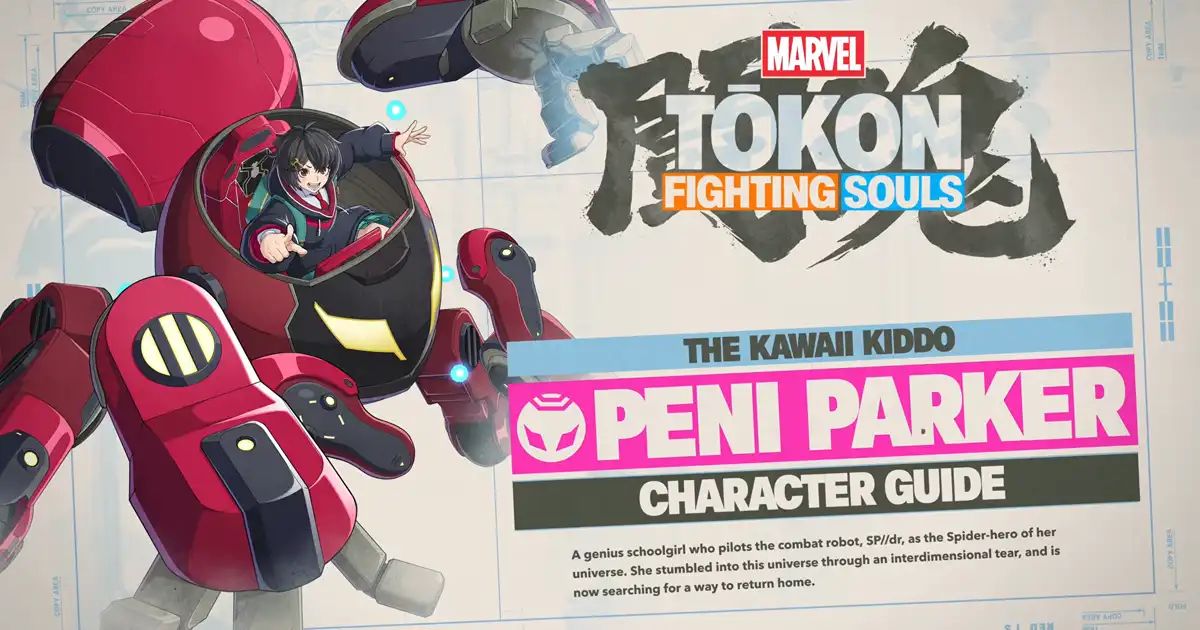 Peni Parker's character guide for Marvel Tokon: Fighting Souls reveals the random and chaotic nature of her drones