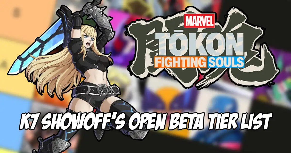Competitive fighting game player releases tier list for the Marvel Tokon: Fighting Souls Open Beta after around 30 hours of game time