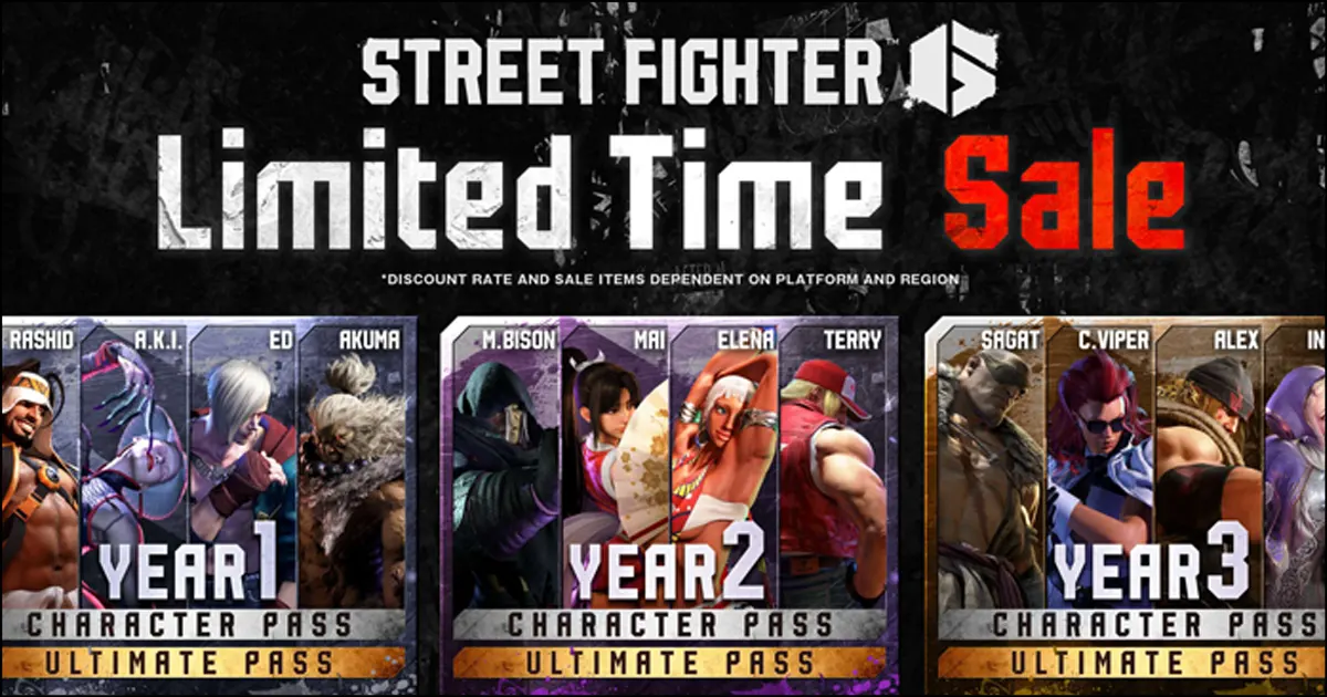 Street Fighter 6 Year 3 Passes go on sale for the first time along with larger discounts for all previous DLC and editions