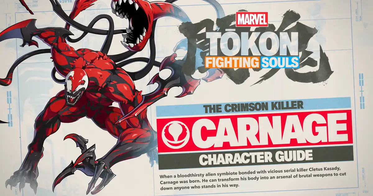 Carnage's character guide video reveals important details on how to play the symbiotic fighter safely in Marvel Tokon: Fighting Souls