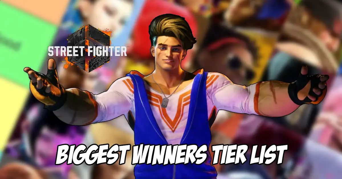 Biggest winners tier list for the latest Street Fighter 6 patch released by VesperArcade