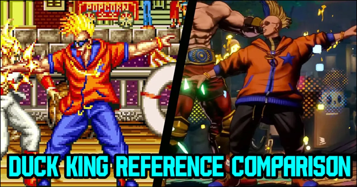 Duck King may have learned some new dance moves but his trailer features a bunch of fun references to Fatal Fury's past too