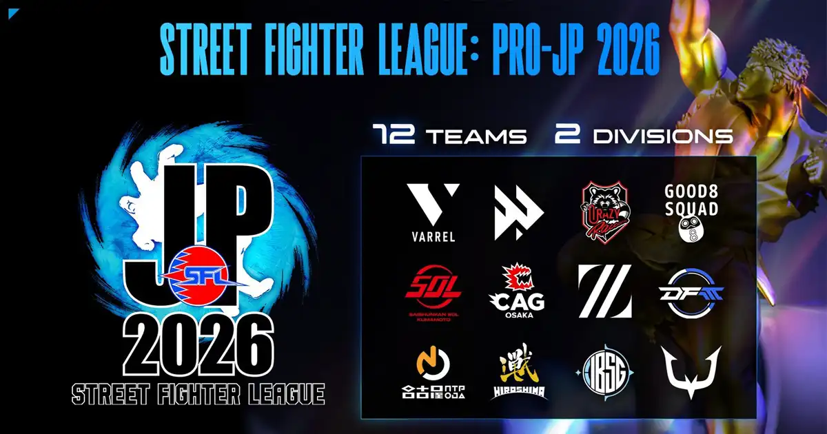 Street Fighter League Pro-JP 2026 early results, stream ft. MenaRD, Sahara, Tokido, Yamaguchi, Higuchi, Fuudo, Bonchan, Kazunoko, Shuto and more