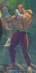 Sagat's alternative costume in Street Fighter 4