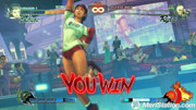 Sakura fighting without her gi in Street Fighter 4