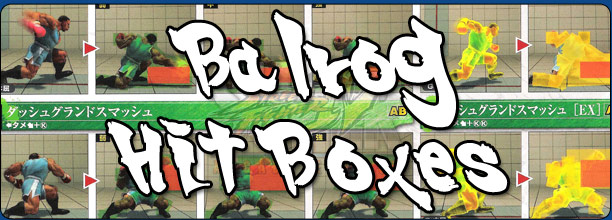 Balrog's hit box information Super Street Fighter 4 Arcade Edition