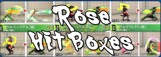 Rose's hit box information Super Street Fighter 4 Arcade Edition