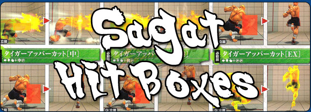 Sagat's hit box information Super Street Fighter 4 Arcade Edition